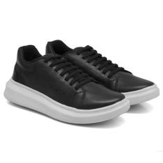 Tênis Sapatenis Casual Sola Alta Estiloso Macqueen 2023  Couro Confort