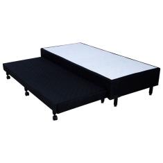 Bicama Box Mega Black com Auxiliar em Espuma - 078x188 - Solteiro