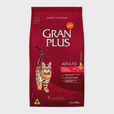 Ração Gran Plus Gatos Adultos Carne e Arroz - 10,1Kg