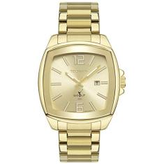 Relógio Technos Masculino 2115MWS/1D Aço Dourado Quadrado