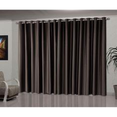 Cortina Blackout Tecido 4,00 X 2,60 Corta Luz Toque De Seda