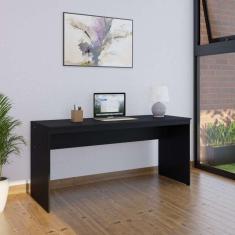 mesa de escritório diretor preta 160 cm