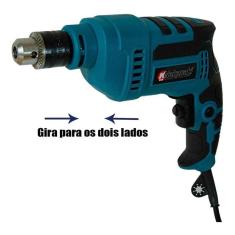 Furadeira de Impacto 550W 220V Importway 3/8 Azul e Preto