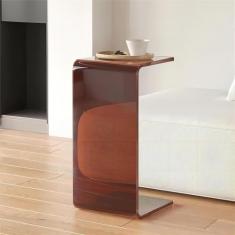 Mesa de canto moderna, mesa lateral acrílica transparente, mesa de cabeceira em forma de C para escritório, mesa de sofá, mesa de centro pequena, mesa de cabeceira para quarto, sala de estar