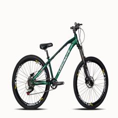 Bicicleta Absolute Brutus Aro 26 1x8 Cassete Freio Hidráulico Verde
