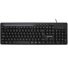 Teclado Multimídia Office Usb Preto Com Apoio Smartphone - Multilaser