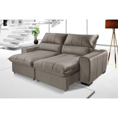 Sofá Retrátil Reclinável Dubai Luxo Molas Ensacadas 2,05m - Essencial 