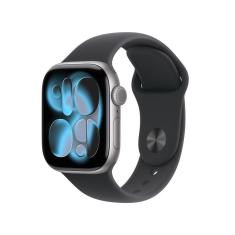 Apple Watch Series 11 GPS + Cellular - Caixa cinza-espacial de alumínio – 42 mm - Pulseira esportiva preta – P/M