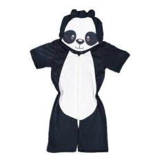 Pijama Infantil Macacão Kigurumi Fantasia Urso Pand Parmalat, Panda, 1