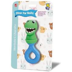 Mordedor Chocalho Dino Diver For Baby 8173 - Diver Toys