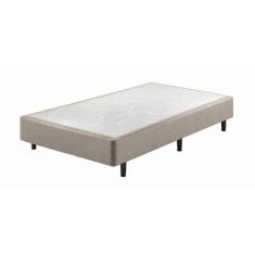 Base Box Somiê Solteiro 88x188x37cm Uni Ecoflex Cinza/Branco