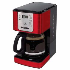 Cafeteira Elétrica Programável Oster 12 Xícaras - Preto/Vermelho