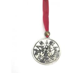 Tetragramaton Metal 4 Cm Parede Prateado Escultura Estatua