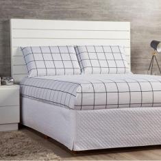 Jogo de Lençol King Atual Estampa Grid Casaborda 3 peças