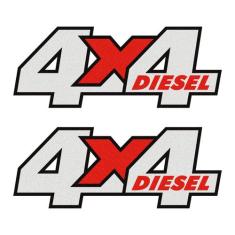 Par De Emblemas Adesivos 4x4 Diesel Troller 2005 - SPORTINOX, T4 2003,