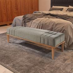 Recamier Em Linho 150cm Valentin Cinza