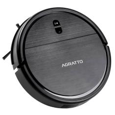 Aspirador de Pó Robô 3 em 1 Varre Aspira Limpa Praticci Premium Preto Bivolt Agratto Aarr02l-04