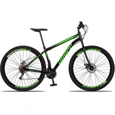 Bicicleta 29 Dropp Sport Aço 21 Marchas Freio A Disco Preto+verde