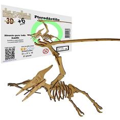 Brinquedo Quebra Cabeça 3d Dinossauro Pterodáctilo Mdf