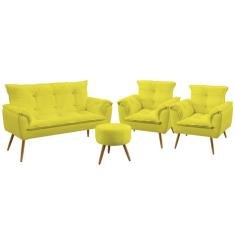 Namoradeira e 2 Poltronas Beta com Puff Solar Sued Aradecor