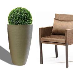 Vaso Planta 65x40 Oval Moderno Polietileno