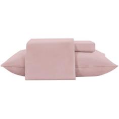 Jogo De Cama Toque De Seda 300 Fios 3 Peças - Jolitex, Rose, Casal
