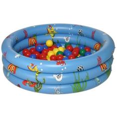 Piscina de bolinhas Estampada 100 Bolinhas Braskit