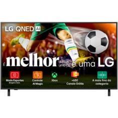 Smart TV LG QNED 4K 55" Polegadas com WebOS 25 e Processador α7 AI - 55QNED82ASG