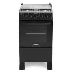 Fogão 4 Bocas Automático Star New Itatiaia Preto Bivolt, Preto, Bivolt