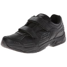 AVIA Sapato masculino Avi-Union Strap Service, Preto/cinza ferro, 7.5