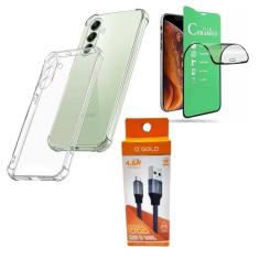 Kit Capinha S24 Plus + Pelicula 9D + Cabo Tipo-C