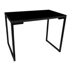 Mesa Preta de Computador Estilo Industrial Design Único 150x60 para Ho