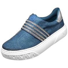 Tenis Casual Slip On Conforto Feminino Via Marte 23-1210