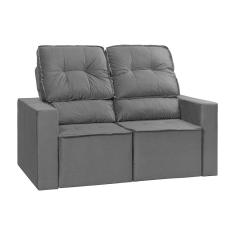 Sofá 2 lugares Retrátil e Reclinável Chicago 1,50M C/Molas - Veludo