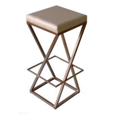 Banqueta Industrial Cozinha Bar Balcão Bistro Zenite sem Encosto Metal