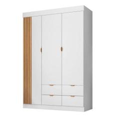 Guarda Roupa Infantil Ayla 3 Portas Branco Acetinado - Phoenix - PHOEN