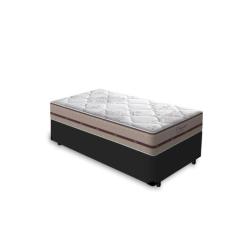 Cama Box Solteiro + Colchão de Molas - Anjos - Classic - 88x188x57cm -