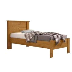 Cama Solteiro Pérola Cacau - Conquista