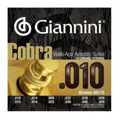 Encordoamento violao giannini GEEF12M 12 cordas media aço