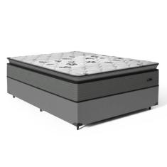 Cama Box com Colchão de Espuma D33 Pillow Top Resistence Casal 138cm -