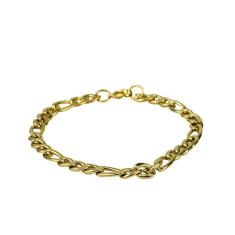 Pulseira Masculina 5Mm Folheado A Ouro