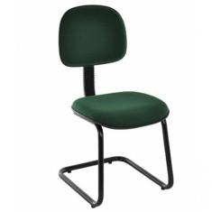 Cadeira Secretária Base Fixa Em S Economy Verde