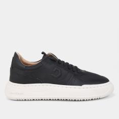 Tênis Couro Democrata Denim Block Masculino-Masculino