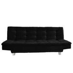 Sofá Cama 3 Lugares Sofanete 189cm Nabas Preto