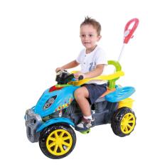 Quadriciclo Infantil Empurrador Pedal Criança Colorido