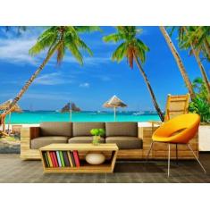 Papel de Parede Painel Fotográfico Praia 80 -1,00 X 1,00 - Voce Decora