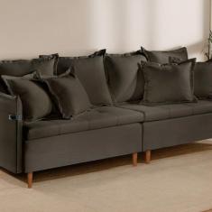 Sofá Fixo Atlas 3 Lugares Luxo 1,80 M - Castellar Móbile