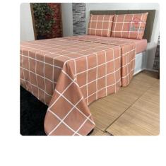 Jogo de Lençol Solteiro 3 peças Micro Percal 400 fios Estampado - Shop