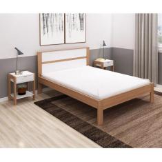 Cama Casal CM8005 Tecnomobili, Amendoa/Branco