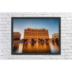 Quadro Decorativo Cidade Las Vegas Salas Decorações Com Moldura - Vita